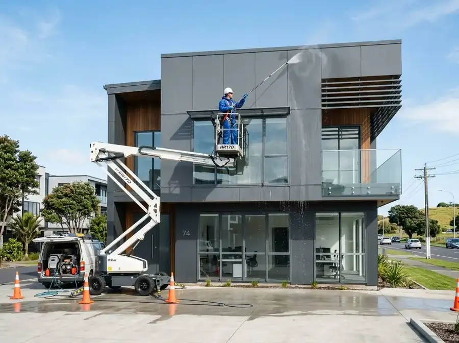 Commercial shopfront exterior cleaned by Hydro Clean