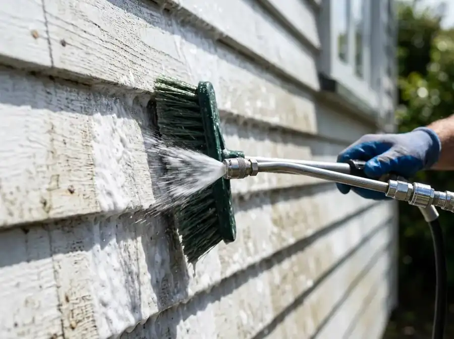 Weatherboard exterior after a Hydro Clean soft wash